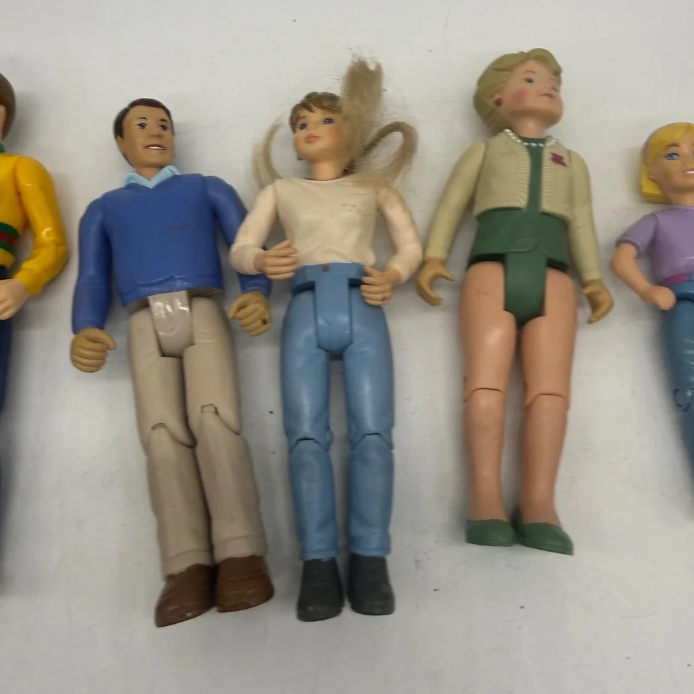 Fisher-Price Loving Family Dollhouse Figures Lot 6pc Family Members Multi-Color